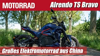 Fahrbericht Alrendo TS Bravo  Großes Elektromotorrad aus China [upl. by Kassia]