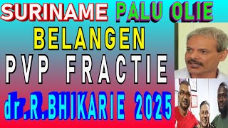 SURINAME PALU olie belangen ft PVP Fractie doet mee 2025 Dr Roy Bhikharie PhD SU NA ME 2024 [upl. by Ybroc]