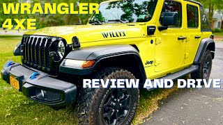 2023 Jeep Wrangler 4xe Willys Review and Drive  Plugin Hybrid Off Roader SUV [upl. by Nevanod975]