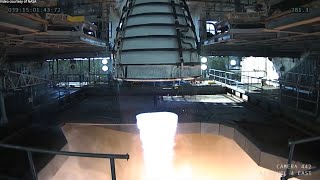 SLS RS25 Engine Test 8 February 2022 [upl. by Grane]