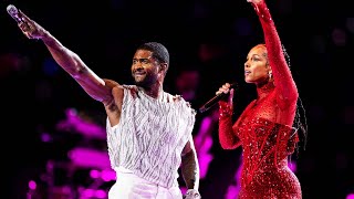 Alicia Keys Joins Usher for Super Bowl Halftime Performance [upl. by Yeniar]