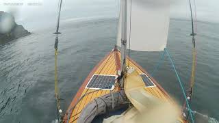 Day 34 Cruising dinghy through Little sound past Skomer Island [upl. by Thurmann481]