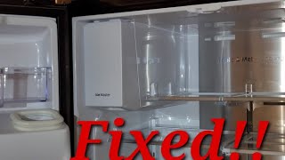 Samsung refrigerator ice maker freezing up issue finally FIXED [upl. by Ainod]