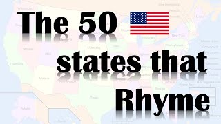 50 states that rhyme  50 states song  Easy to Learn and Remember [upl. by Suzann774]