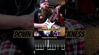 Down with the sickness by Disturbed with guitar tab [upl. by Ciredec]