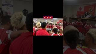 Ikale Tahi sing Tongan hymn before playing 2023 RWC qualifying match tongarugby worldrugby [upl. by Natiha]