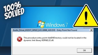 How to fix Entry Point not found error KERNEL32dll in Windows 7 [upl. by Allicerp]