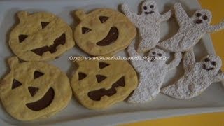 Biscotti fantasmini e zucchericetta semplice per Halloween [upl. by Klump]