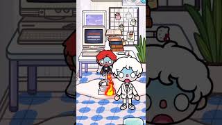 black baby fire and white baby ice are swapped 😢😱🧊🔥tocalifeworld tocaboca shorts [upl. by Akirdnuhs]