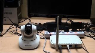 vstarcam wifi IP camera installation and smart phone view setup T6835WIP [upl. by Nordek598]