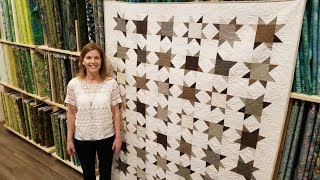 Modas FREE Fat Quarter Pattern Classic Stars Quilt [upl. by Kyred]