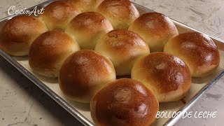 BOLLOS DE LECHE SUAVES Y ESPONJOSOS Receta fácil y aprueba de errores 100 HECHA EN CASA [upl. by Roeser]