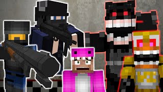 SWAT team vs FNAF Animatronics  Minecraft Battle [upl. by Ylatfen]