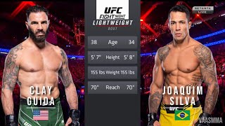 CLAY GUIDA VS JOAQUIM SILVA FULL FIGHT UFC ON ESPN 52 [upl. by Mashe]