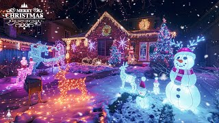 Beautiful Snowy Christmas Ambience 🎁Top Christmas Songs of All Time Peaceful Christmas Piano Music [upl. by Atiuqahs]