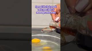 DIY Egg Yolk Hair Mask for Dry Frizzy Hair amp Faster Growth hairgrowth [upl. by Nerita381]