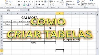 COMO CRIAR PLANILHAS NO EXCEL [upl. by Mauro]