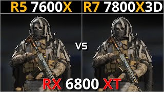 RYZEN 5 7600X vs RYZEN 7 7800X3D  Test in 10 Games  RX 6800 XT [upl. by Dewitt180]