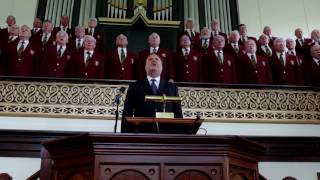 Dunvant Male Choir sing Calon Lan with Bryn Terfel at Mynyddbach chapel [upl. by Jola]