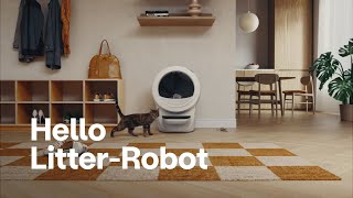 Goodbye litter box  Hello LitterRobot [upl. by Enelyam]