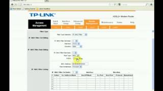 شرح حجب ماك ادرس من خلال فلتر روتر Tp Link TD8840T [upl. by Enimsay724]