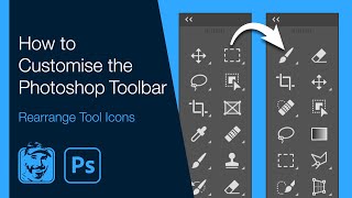 How to Customise Photoshop Toolbar Rearrange Tool Icons [upl. by Barbi]