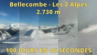 Les 2 Alpes ⏩ Timelapse 100 jours [upl. by Kcyred]