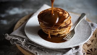 Sticky Toffee Pancakes [upl. by Atinahs]