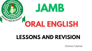 Oral English Marathon Lessons JAMB and WAEC Oral English Lessons Oral English Tips [upl. by Haidabez629]