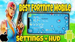 The BEST Fortnite Mobile iOS amp Android SETTINGS  HUD Chapter 5 Season 4 [upl. by Eidurt]