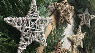 DIY String Star Ornaments  Christmas Ornaments [upl. by Arrat26]