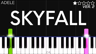 Adele  Skyfall  EASY Piano Tutorial [upl. by Coffeng]