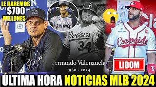 MANAGER DE YANKEES MANDA FUEGO A JUAN SOTO MUERE FERNANDO VALENZUELA ALBERT PUJOLS ROMPE LIDOM MLB [upl. by Ernie415]