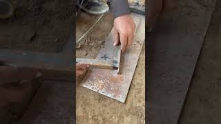 A method for joining angle iron that not many welders know about shorts weldingshorts [upl. by Moitoso]