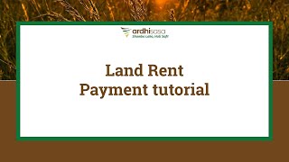 ArdhiSasa  Land Rent Payment tutorial [upl. by Htebyram484]