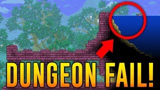 Terraria WORST DUNGEON FAIL EVER Terraria Best World Seeds Showcase 1 demizegg [upl. by Dreher]