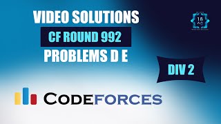 Codeforces Round 992 Div 2  D amp E  DIV 2  Video Solutions  Bit To Byte  Aaryan Saraswat [upl. by Ellessig]