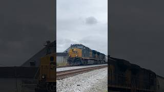 CSX M648 highballs through little towns of Georgia csx railroad [upl. by Anohr768]