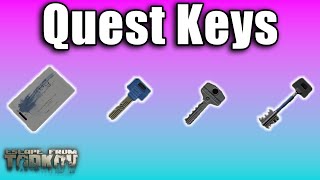 Every QUEST KEY Youll Need 2024  Escape from Tarkov [upl. by Annor]