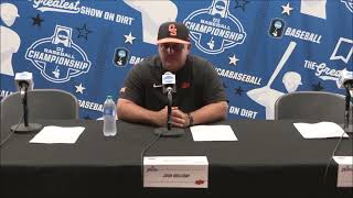 Tough pill to swallow Oklahoma State baseball coach Josh Holliday after season ending loss to [upl. by Naed280]