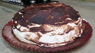 ZUCCOTTO DI PANDORO TIRAMISU CON PANNA CACAO FARCITO CON CREMA AL CIOCCOLATO  FoodVlogger [upl. by Philipa]