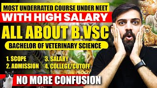 Complete Veterinary Course Details  BVSc Scope and salary in India  BVSc NEET cut off marks 2024 [upl. by Greenleaf360]