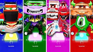 Optimus Truck ZOMBIE 🆚 Thanos Truck Eater 🆚 Fire Truck 🆚 Mater Wazowski Zombie tileshop BeamNGDrive [upl. by Leboff836]