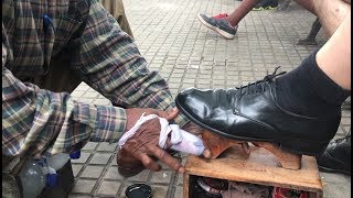 The best shoe shine of all South America ASMR [upl. by Gally]