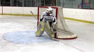 Ice Hockey Goalie Drill Walking Down the Wing [upl. by Auoh]