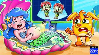 Mermaid Zombie Pregnant  Taking Care Baby  More Zozobee Nursery Rhymes amp Kids Songs [upl. by Presley]