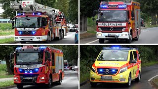 Bronto TMB 38 Feuerwehr und Rettungsdienst Frechen auf Einsatzfahrt [upl. by Aeniah]