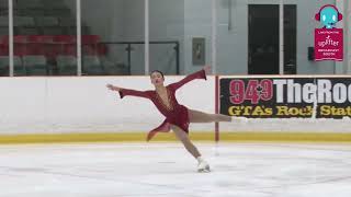 Lulu Lin FS Skate Ontario Sectional Championships 202425 [upl. by Ahsinal]