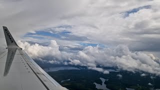 Landing at Sweden Gothenburg Landvetter airport time lapse [upl. by Ainoyek513]