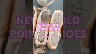 NEW vs OLD POINTE SHOES ballerinaballetnewshoespointeshoesdancerolddifferenceexplained [upl. by Asillem]